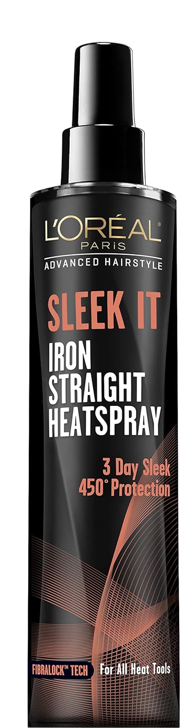 L'Oreal Paris Sleek It Iron Straight Heat Spray bottle